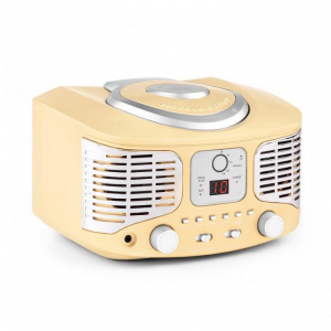 Ретро-центр auna RCD 320 (CD,FM,AUX) yellow