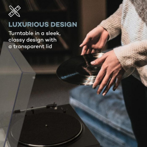 Vinyl-проигрыватель Auna Fullmatic (USB,автомат+,эквалайзер,AUX)
