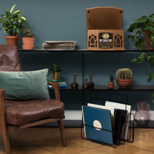 Стерео ретро проигрыватель Auna NR620 (Bluetooth,vinyl,cassette deck,CD,MP3,AUX,USB,DAB,FM)