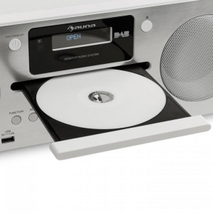 Микросистема Auna Harvard (CD,BT,USB,DAB +,FM) white