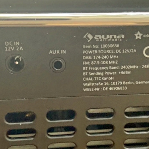 Проигрыватель CD с радиоприемником Auna Melodia (Bluetooth,CD,DAB +,FM,Будильник) wood