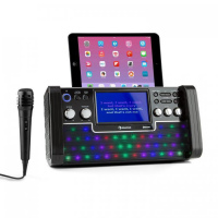 Караоке-система Auna DiscoFever LED (Bluetooth,USB,AUX,CD) black
