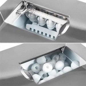 Генератор льда Klarstein Ice Volcano 2G LED 12 кг за 24 часа 2 л Silver L1008FVT