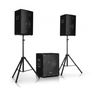 Комплект активной акустики Auna Cube Active PA Set 15112 (15 "сабвуфер и 2x12"мониторы) 1200Вт