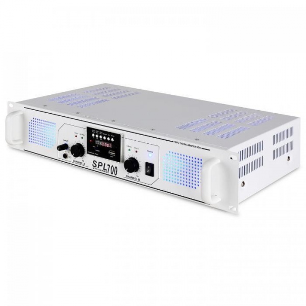 Усилитель Skytec SPL700 white (FM,USB,SD,MP3)700Вт