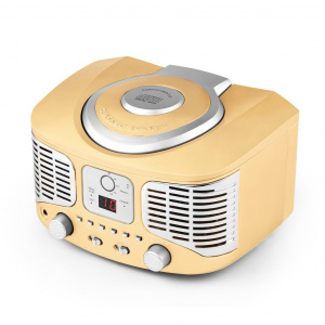 Ретро-центр auna RCD 320 (CD,FM,AUX) yellow