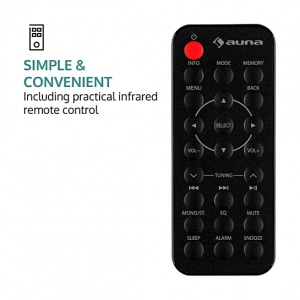 Компакт-интернет-радио Auna Mini Worldwide (WLAN,USB,AUX ,FM, DAB) white