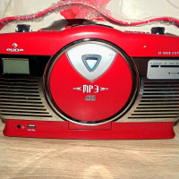 Ретро-центр Auna RCD-70 (CD,FM,USB) RED