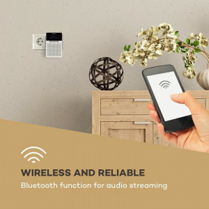 Портативный радиоприемник-розетка Auna DigiPlug FM  (BT,USB,FM,PLL, RDS)