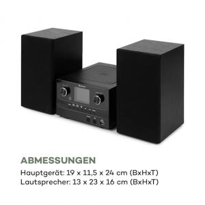 Интернет стереосистема Auna Connect SystemS(Wi-Fi,Spotify,BT,DAB,FM,USB,CD, MP3, AUX) black
