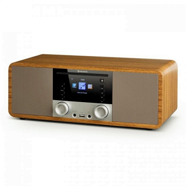 Интернет-радио Auna IR-190BK (BT,FM,CD,WiFi,UPnP,USB,AUX) Wood