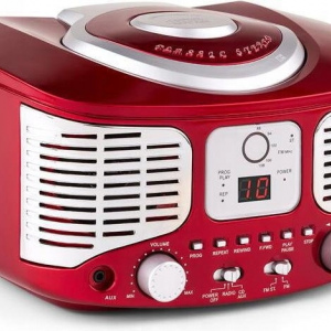 Ретро-центр auna RCD 320 (CD,FM,AUX) Red