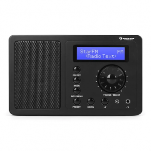 Радиоприемник с будильником и Bluetooth Auna DR-130 (BT,DAB,FM,BK) black