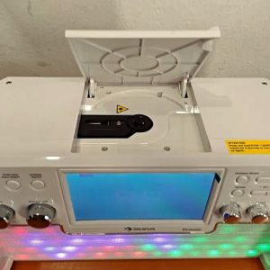 Караоке-система Auna DiscoFever LED (Bluetooth,USB,AUX,CD)white