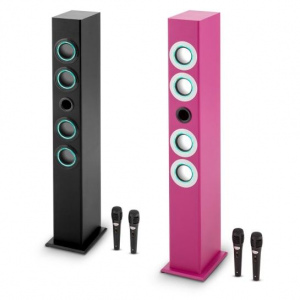 Акустическая мульти система ONE concept Tallboy (karaoke,АКБ,FM,BT,USB,SD,AUX) pink