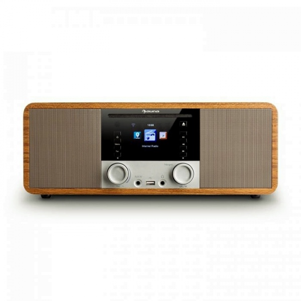 Интернет-радио Auna IR-190BK (BT,FM,CD,WiFi,UPnP,USB,AUX) Wood