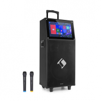 Активная караоке система auna KTV Pro с сенсорным экраном 15,4 дюйма, 2UHF (MIC,Wi-Fi,BT,USB,SD,HDMI)