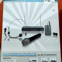 Радиомикрофоны Auna FU-2-BH (hand and head microphone) дальность 100м 