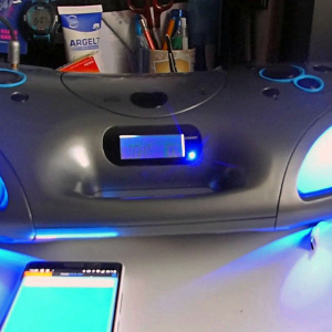 Музыкальный центр Auna Spacewoofer Boombox (Bluetooth,USB, AUX,CD,FM,пду)