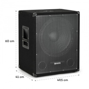 Комплект активной акустики Auna Cube Active PA Set 15112 (15 "сабвуфер и 2x12"мониторы) 1200Вт